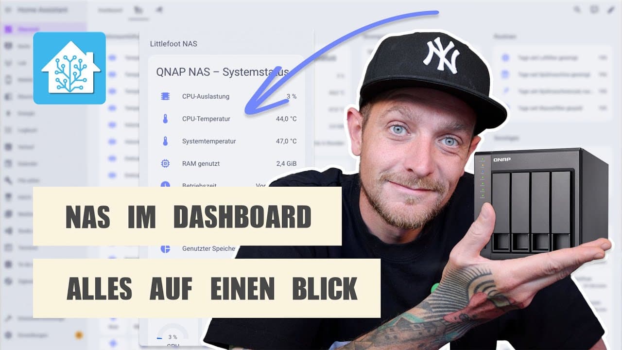 QNAP NAS mit Home Assistant überwachen: Sensoren, Status & Dashboard